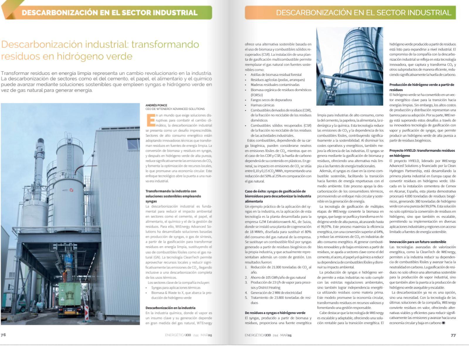 Energetica descarbonizacion